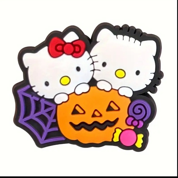 🆕 20pcs Hello Kitty Halloween Shoe Charms Set Anime Decorations For Crocs - Picture 8 of 12